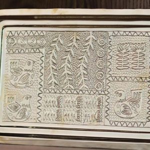 Twin Birds Aluminium Tray Rectangular